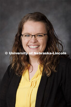 Studio portrait of Julia Kreikemeier, 4-H Youth Development Extension Educator. Portraits of Extensi