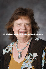Studio portrait of Julie Ochsner, Extension Assistant. Portraits of Extension, IANR and CASNR educat
