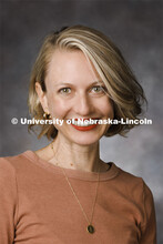 Studio portrait of Cara Pesek, Communication Director. Portraits of Extension, IANR and CASNR educat