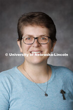 Studio portrait of Becky Schuerman, Domestic Water / Onsite Wastewater Extension Associate. Portrait