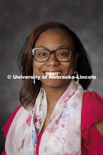 Studio portrait of Tiffany Sessions, Extension Educator. Portraits of Extension, IANR and CASNR educ