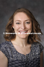 Studio portrait of Brittany Spieker, Extension Educator. Portraits of Extension, IANR and CASNR educ