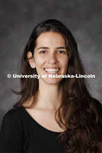 Studio portrait of Victoria Teixeira Reis, Extension Assistant, Nutrition and Health Science. Portra