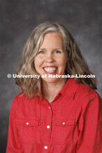 Studio portrait of Stephanie Thorson, Extension Educator. Portraits of Extension, IANR and CASNR edu