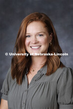 Studio portrait of Tayler Wickham, Extension Educator. Portraits of Extension, IANR and CASNR educat