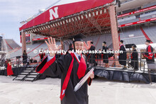 UNL undergraduate commencement in Memorial Stadium. May 14, 2022. 