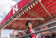CASNR grad Elizabeth Schousek was one of the last graduates to walk the stage. UNL undergraduate com