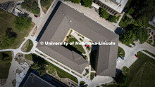 Aerial view of the Massengale Residential Center on East Campus. May 27, 2022. 