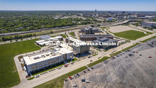 Aerial views of Nebraska Innovation Campus ( NIC ). May 27, 2022. 