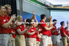 NSE Leaders perform on stage to begin the day. New Student Enrollment. June 1, 2022. 