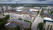 Construction around 14th and Vine include the Huskers’ Go B1G project next to the stadium, the Vet