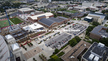 Construction around 14th and Vine include the Huskers’ Go B1G project next to the stadium, the Vet