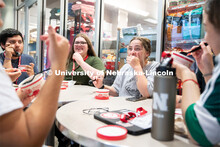 Attendees enjoy ice cream at the Nebraska College Preparatory Academy’s Science Camp inside Abel H