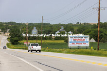 Billboard aimed at members of the Omaha Nation, promoting vaccination. Possible use with rural or tr