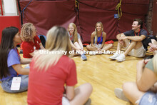 New students playing games in the Coliseum. New student enrollment orientation and campus tours. Jun
