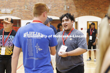 New students playing games in the Coliseum. New student enrollment orientation and campus tours. Jun