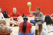 New students playing games in the Coliseum. New student enrollment orientation and campus tours. Jun