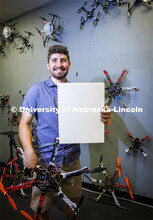 Santiago Giraldo, engineering student, for I’ma a Husker And story.  July 8, 2022. 
