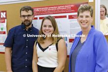 Poster fair for Nebraska Summer Research Program in Nebraska Union ballroom. August 5, 2022. 