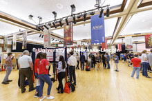 Poster fair for Nebraska Summer Research Program in Nebraska Union ballroom. August 5, 2022. 