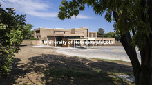 Barkley Center construction and new entrance on east campus. August 10, 2022. 