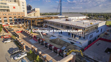 Athletics Go B1G complex construction on city campus. August 10, 2022. 