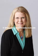 Studio portrait of Brenda Wristen, Professor of Piano and Piano Pedagogy in the Glenn Korff School o