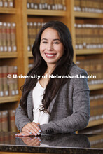 Genesis Agosto, Assistant Professor, College of Law. College of Law portrait session. August 18, 202