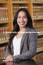 Genesis Agosto, Assistant Professor, College of Law. College of Law portrait session. August 18, 202