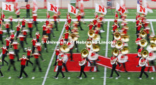 Big Red Welcome week featured the Cornhusker Marching Band Exhibition in Memorial Stadium where they