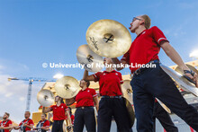 Big Red Welcome week featured the Cornhusker Marching Band Exhibition in Memorial Stadium where they