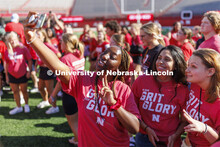 Tunnel Walk and New Student Welcome in Memorial Stadium. August 19, 2022. 