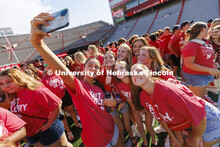 Tunnel Walk and New Student Welcome in Memorial Stadium. August 19, 2022. 