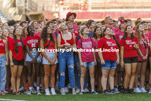Tunnel Walk and New Student Welcome in Memorial Stadium. August 19, 2022. 