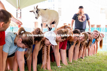 Wellness Fest and Goat Yoga on the Nebraska Union green space. August 20, 2022. 
