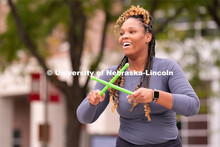 Wellness Fest and Goat Yoga on the Nebraska Union green space. August 20, 2022. 