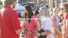 Free money is always a surprise as students received a dollar atop a notepad at the Union Bank and T