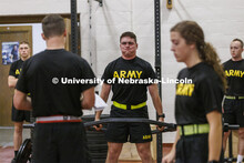 Army ROTC Cadets drill beginning at 6 am on the first day of classes. August 22, 2022. 