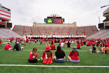 Nebraska vs Northwestern football watch party in Memorial Stadium. August 27, 2022. 