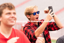 Nebraska vs Northwestern football watch party in Memorial Stadium. August 27, 2022. 