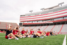 Nebraska vs Northwestern football watch party in Memorial Stadium. August 27, 2022. 