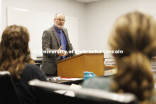 James Le Sueur teaches his HIST 326 course. History classes for department and NU Foundation. August