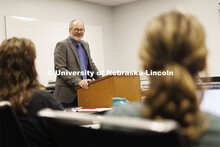 James Le Sueur teaches his HIST 326 course. History classes for department and NU Foundation. August