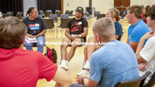 The Husker Dialogues program allows first-year students a chance to engage in face-to-face discussio