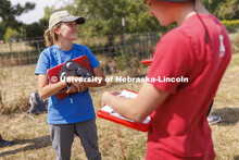 Kennadi Griffis talks with fellow students in her NRES 279 - Soil Evaluation course. Griffis’ curi