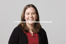 Studio portrait of Jennifer Collier, Clerical Assistant, Office of Admissions. ASEM. September 14, 2
