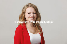Studio portrait of Maddy Giraud, Clerical Assistant, Office of Admissions. ASEM. September 14, 2022.