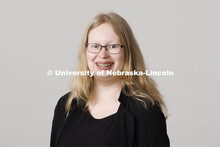 Studio portrait of Dakota Taylor, Admissions Project Associate, Office of Admissions. ASEM. Septembe