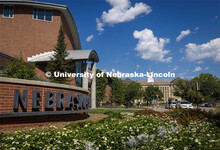 Van Brunt Visitors Center and Love Library on City Campus. September 20, 2022. 