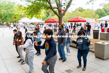 Fiesta on the green at the Nebraska Union Plaza. Fiesta on the Green is an annual Latino culture and
